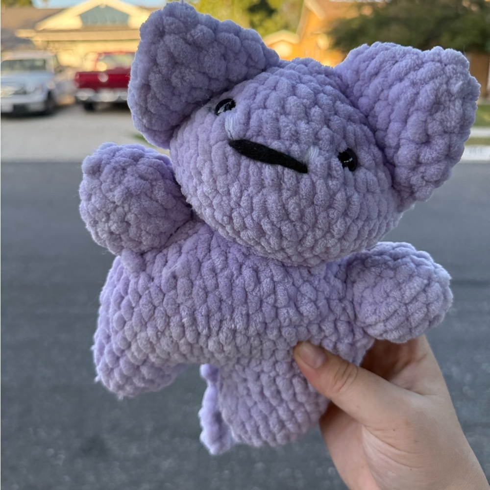 Plush Purple Small Pet Toy